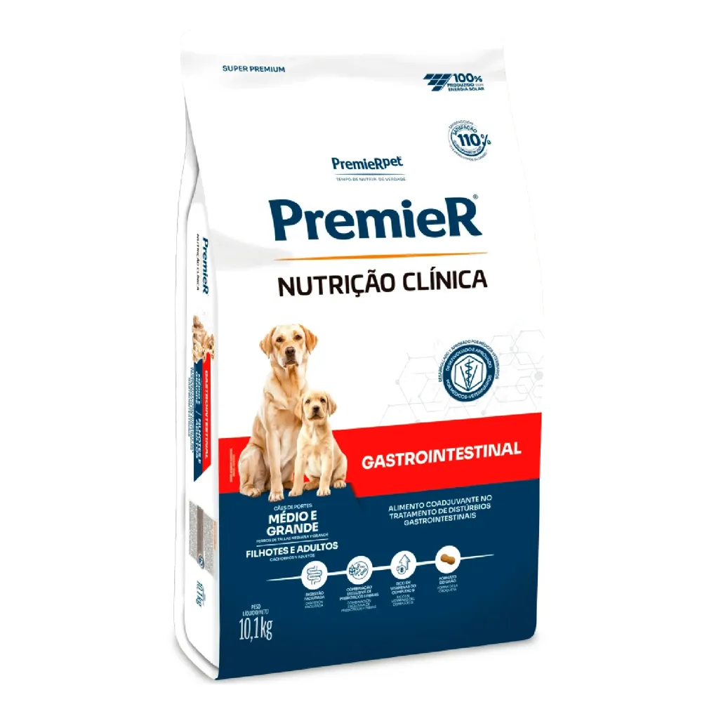 Ração Premier Nutrição Clínica Gastrointestinal Cães Raças Médias e Grandes — foto 2