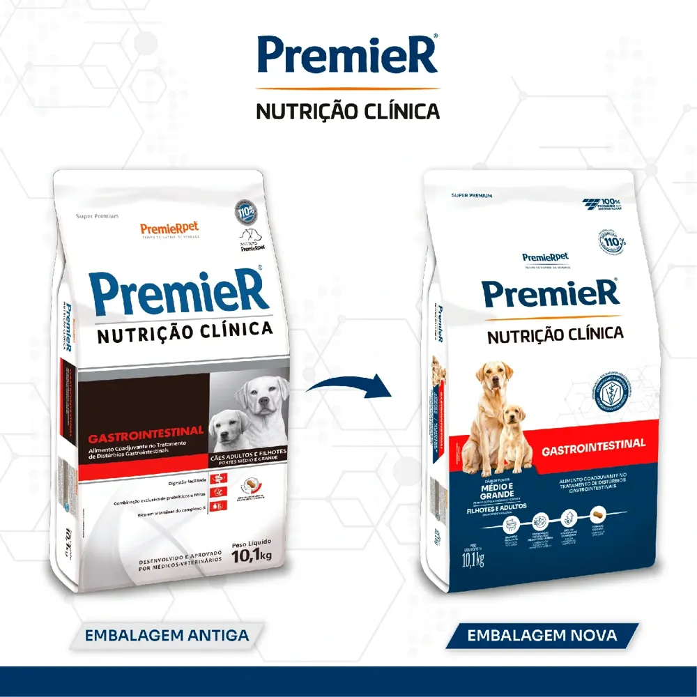 Ração Premier Nutrição Clínica Gastrointestinal Cães Raças Médias e Grandes — foto 3