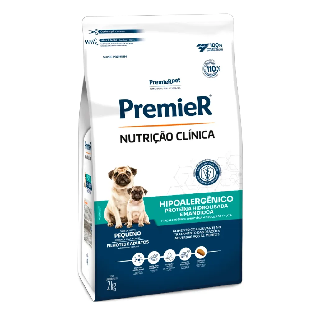 Ração Premier Nutrição Clínica Hipoalergênico Cães Raças Pequenas Proteína Hidrolisada — foto 2