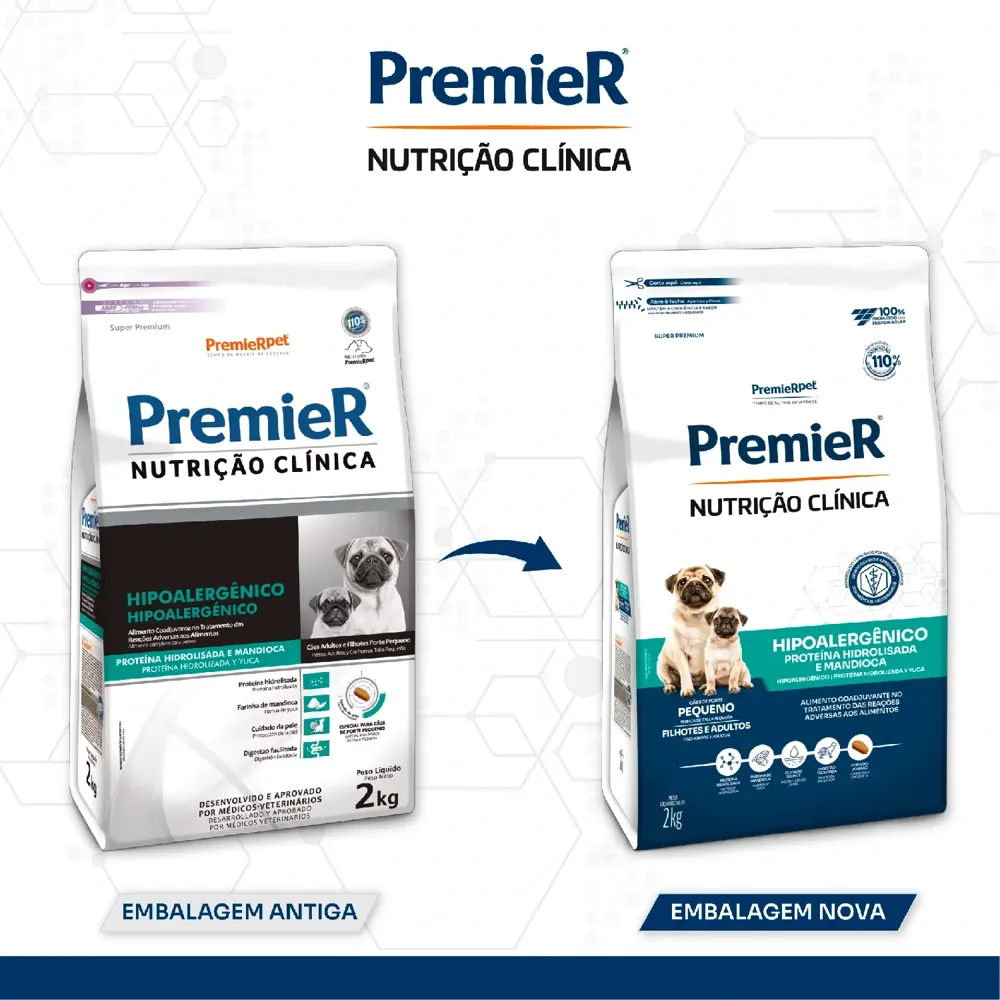 Ração Premier Nutrição Clínica Hipoalergênico Cães Raças Pequenas Proteína Hidrolisada — foto 3