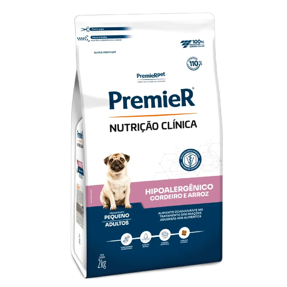 Ração Premier Nutrição Clínica Hipoalergênico Cães Pequeno Porte Cordeiro e Arroz — foto 2