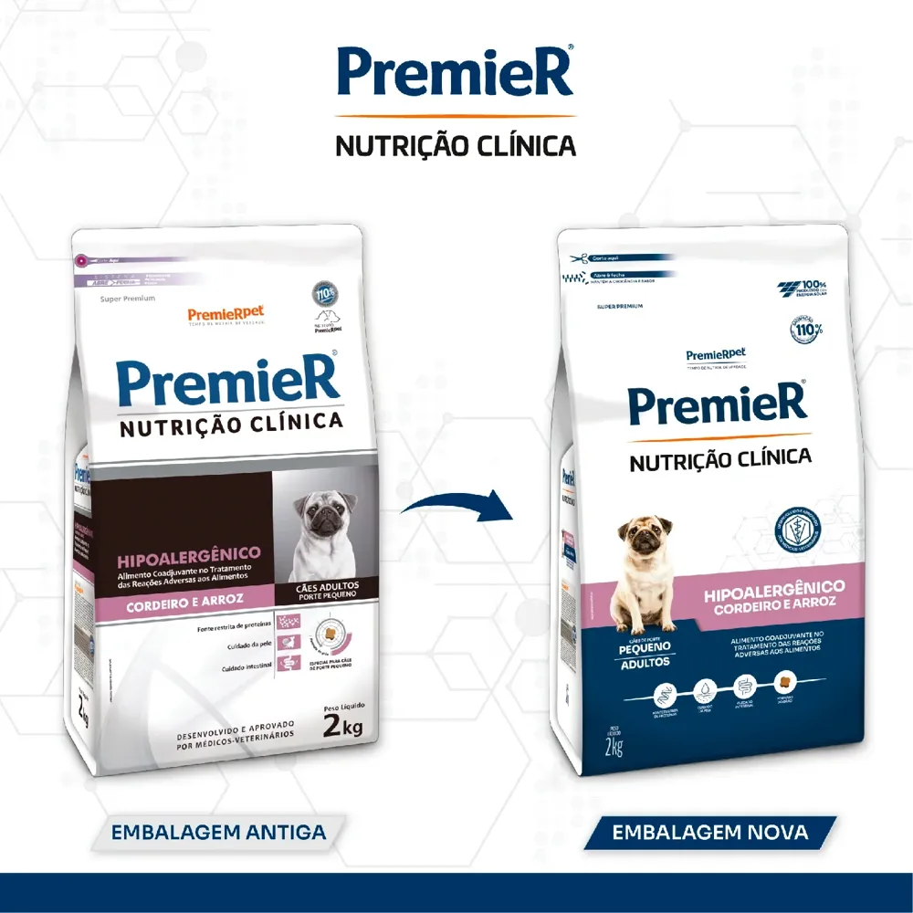 Ração Premier Nutrição Clínica Hipoalergênico Cães Pequeno Porte Cordeiro e Arroz — foto 3
