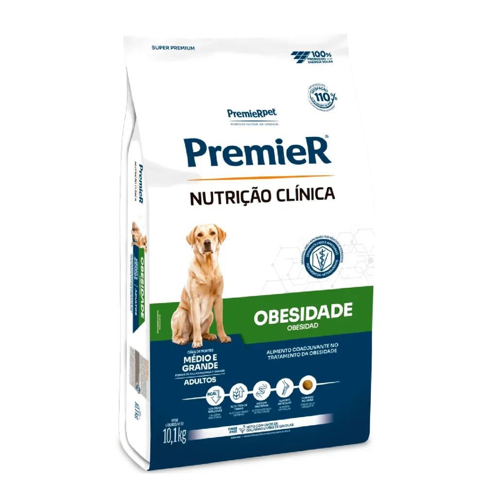 Ração Premier Nutrição Clínica Obesidade Cães Adultos Médio e Grande Porte — foto 2