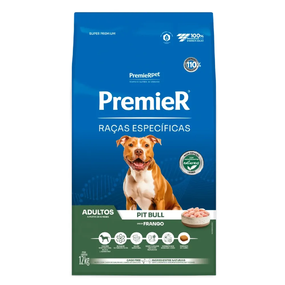 Ração Premier Raças Específicas Pitbull Adulto Frango