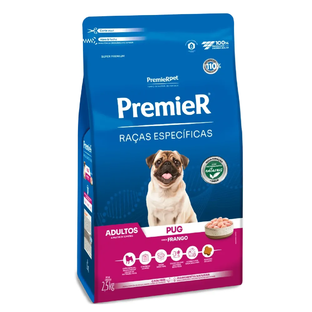 Ração Premier Raças Específicas Pug Adultos Frango — foto 5