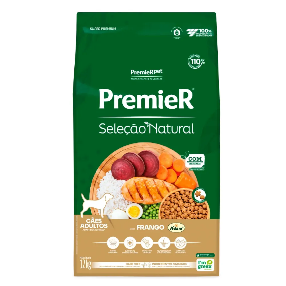 Ração Premier Seleção Natural Cães Adultos Frango Korin — foto 4