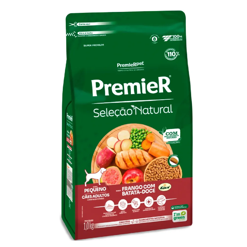Ração Premier Seleção Natural Cães Adultos Raças Pequenas Frango com Batata Doce — foto 2