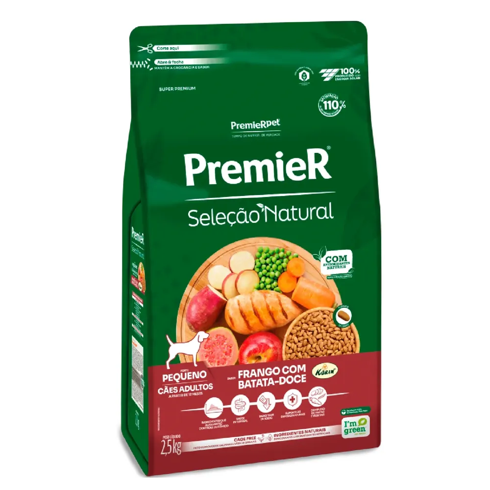 Ração Premier Seleção Natural Cães Adultos Raças Pequenas Frango com Batata Doce — foto 5