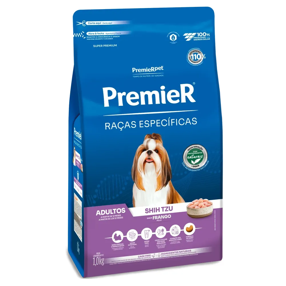 Ração Premier Raças Específicas Cães Adultos Shih Tzu Frango — foto 2