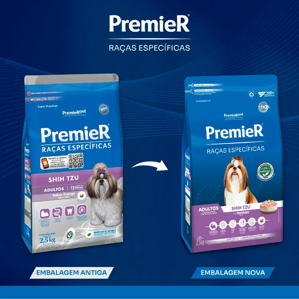 Ração Premier Raças Específicas Cães Adultos Shih Tzu Frango — foto 3