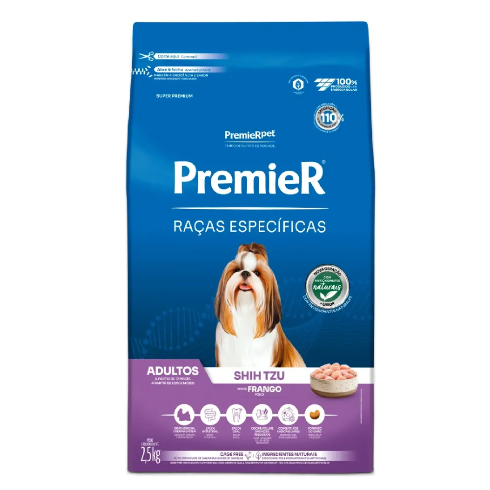 Ração Premier Raças Específicas Cães Adultos Shih Tzu Frango — foto 4
