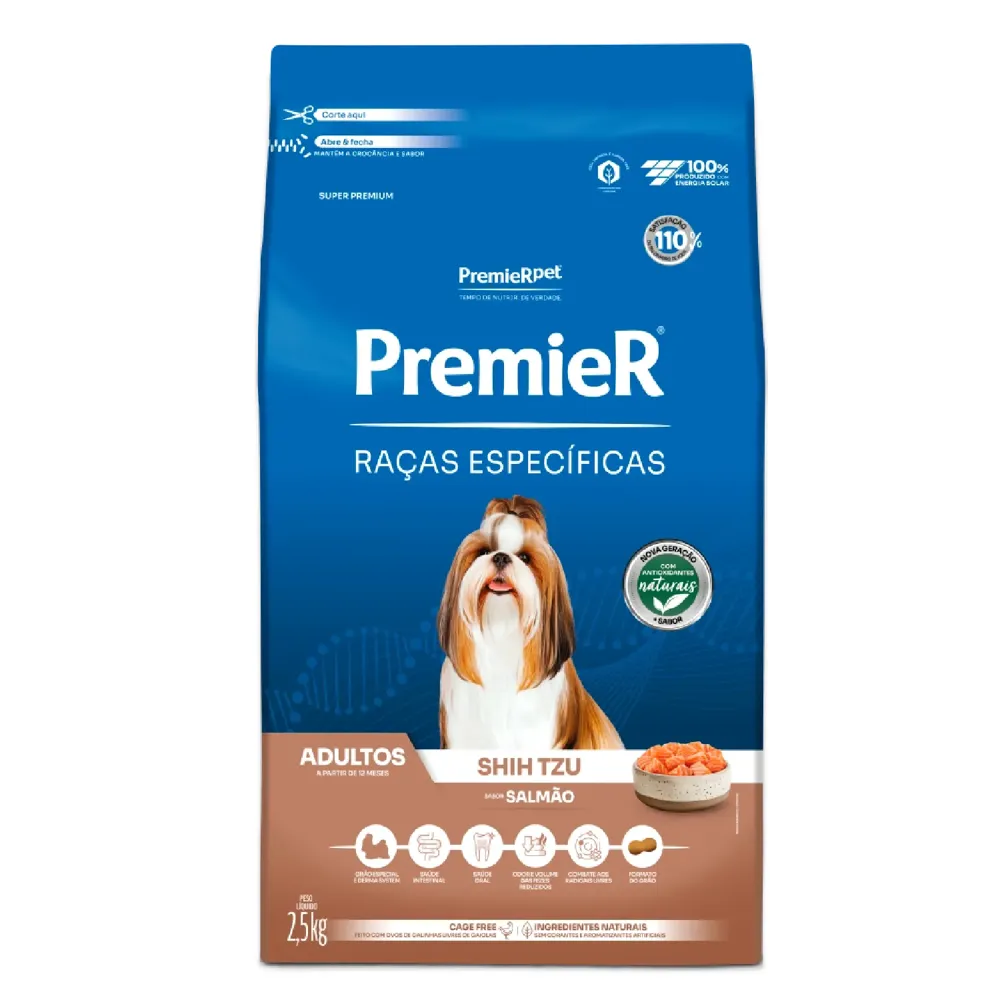 Ração Premier Raças Específicas Shih Tzu Adultos Salmão — foto 4