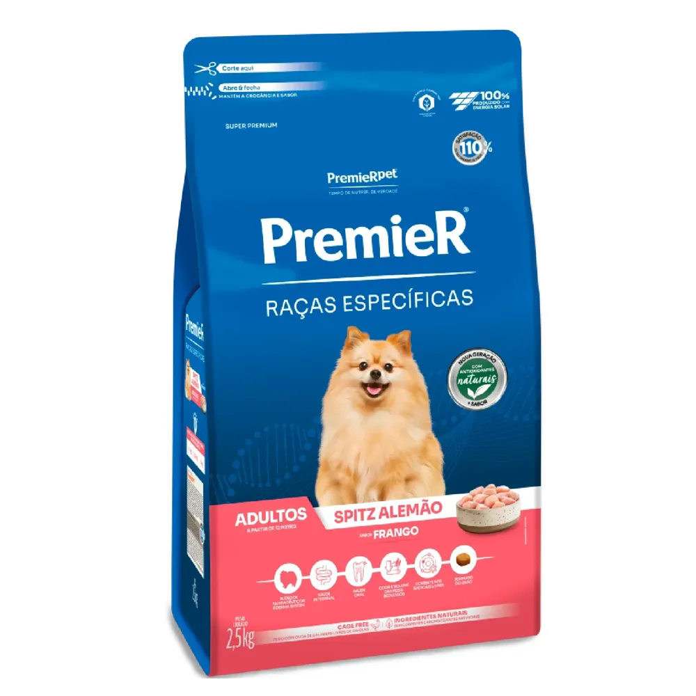 Ração Premier Raças Específicas Spitz Alemão Adulto Frango — foto 2