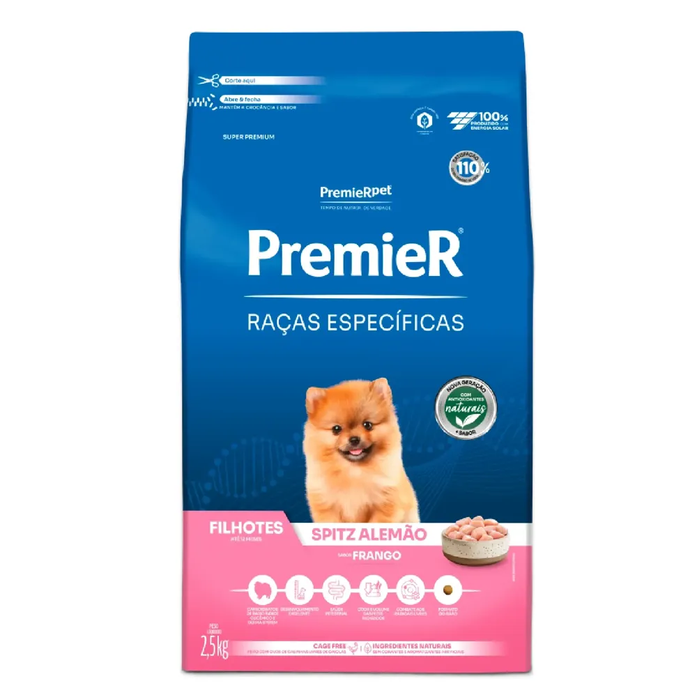 Ração Premier Raças Específicas Spitz Alemão Filhotes Frango — foto 4