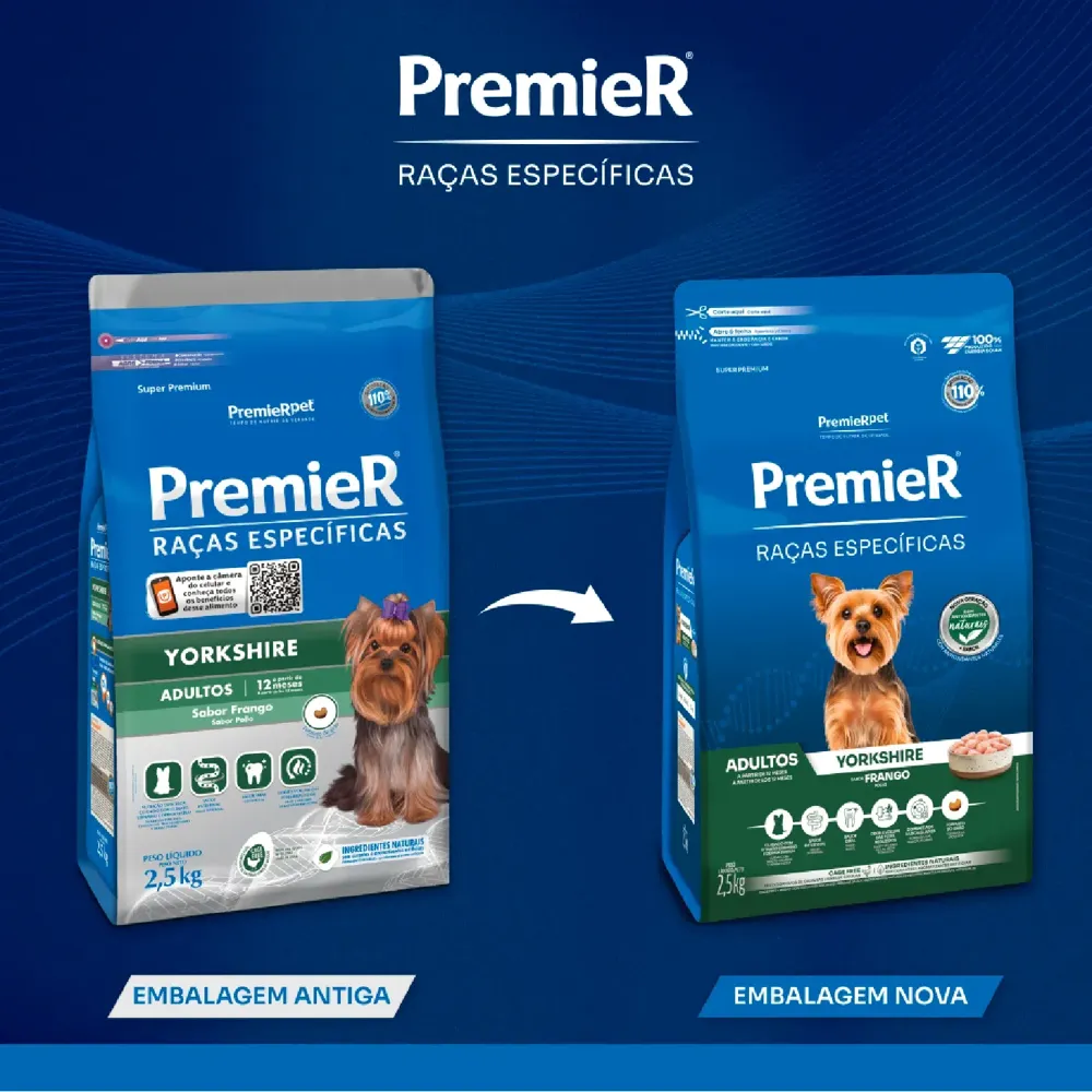 Ração Premier Raças Específicas Cães Adultos Yorkshire Frango — foto 3