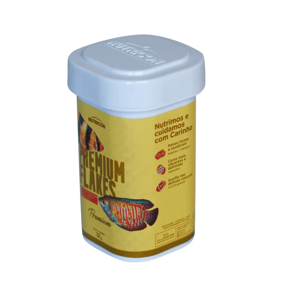 Ração Premium Flakes para Peixes Nutricon — foto 2