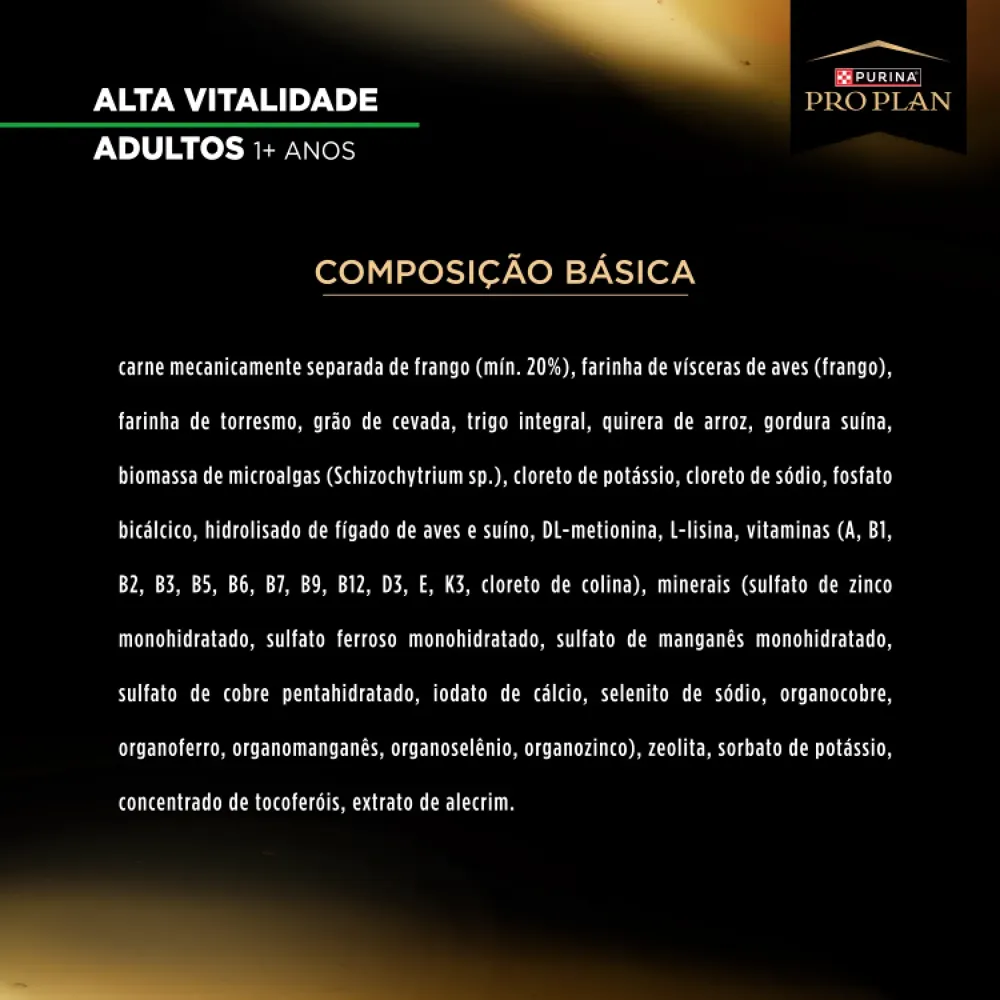 Ração Pro Plan Alta Vitalidade Cães Adultos Frango — foto 6