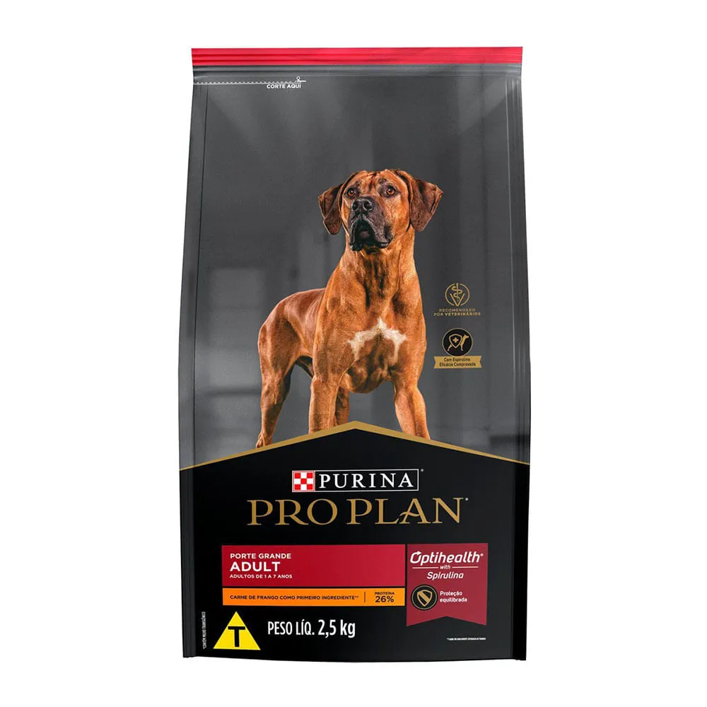 Ração Pro Plan Cães Adultos Raças Grandes Frango