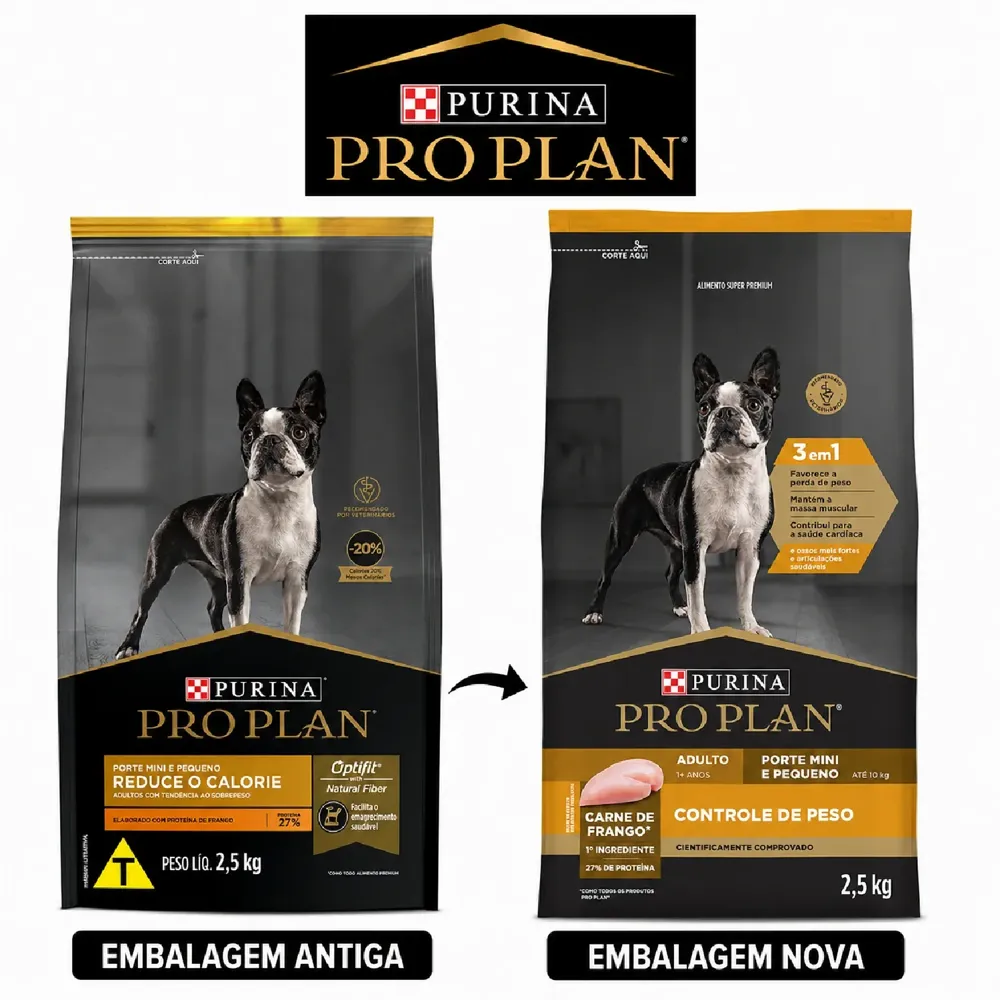 Ração Pro Plan Controle de Peso Cães Adultos Mini e Pequeno Frango — foto 4