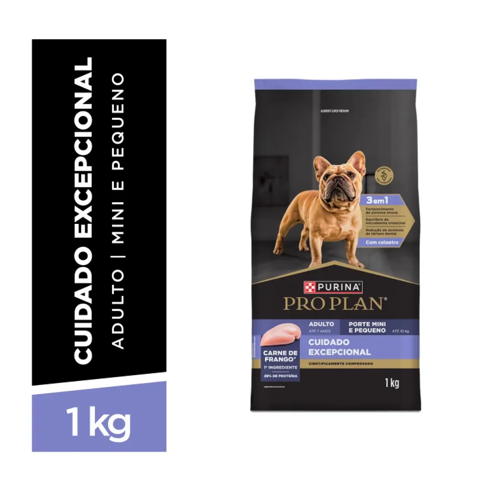 Ração Pro Plan Cuidado Excepcional Cães Adultos Mini e Pequeno Frango — foto 2