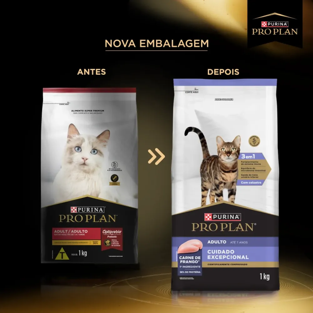 Ração Pro Plan Cuidado Excepcional Gatos Adultos Frango — foto 4