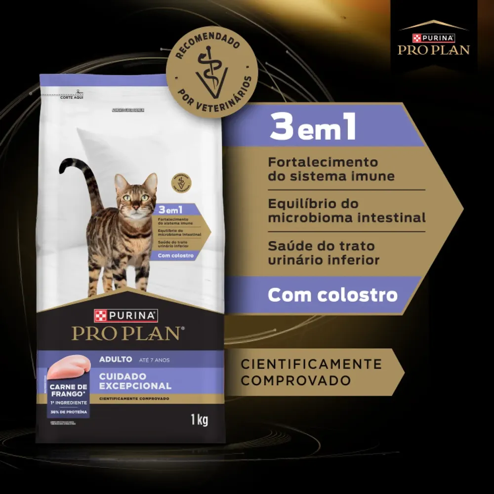Ração Pro Plan Cuidado Excepcional Gatos Adultos Frango — foto 5