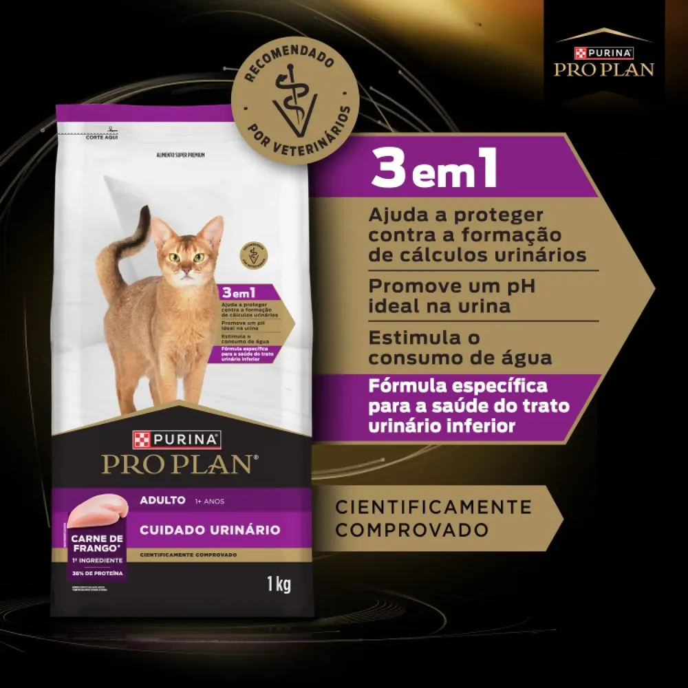 Ração Pro Plan Cuidado Urinário Gatos Adultos Frango — foto 5