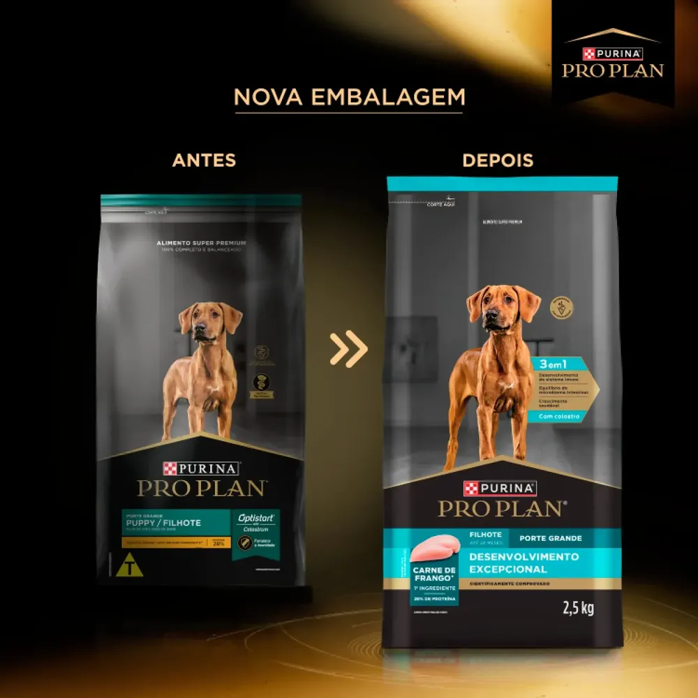 Ração Pro Plan Desenvolvimento Excepcional Cães Filhotes Grandes Frango — foto 4