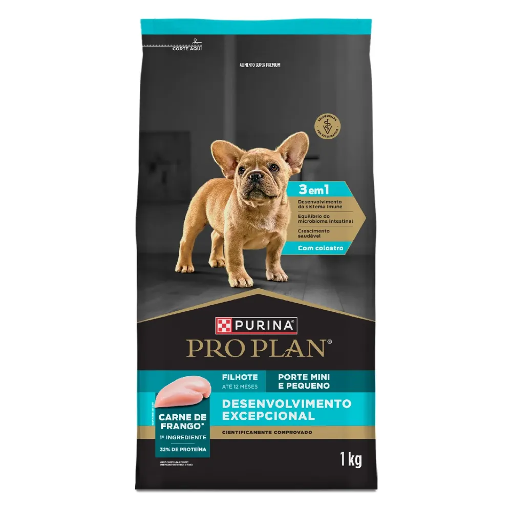 Ração Pro Plan Desenvolvimento Excepcional Cães Filhotes Mini e Pequeno Frango