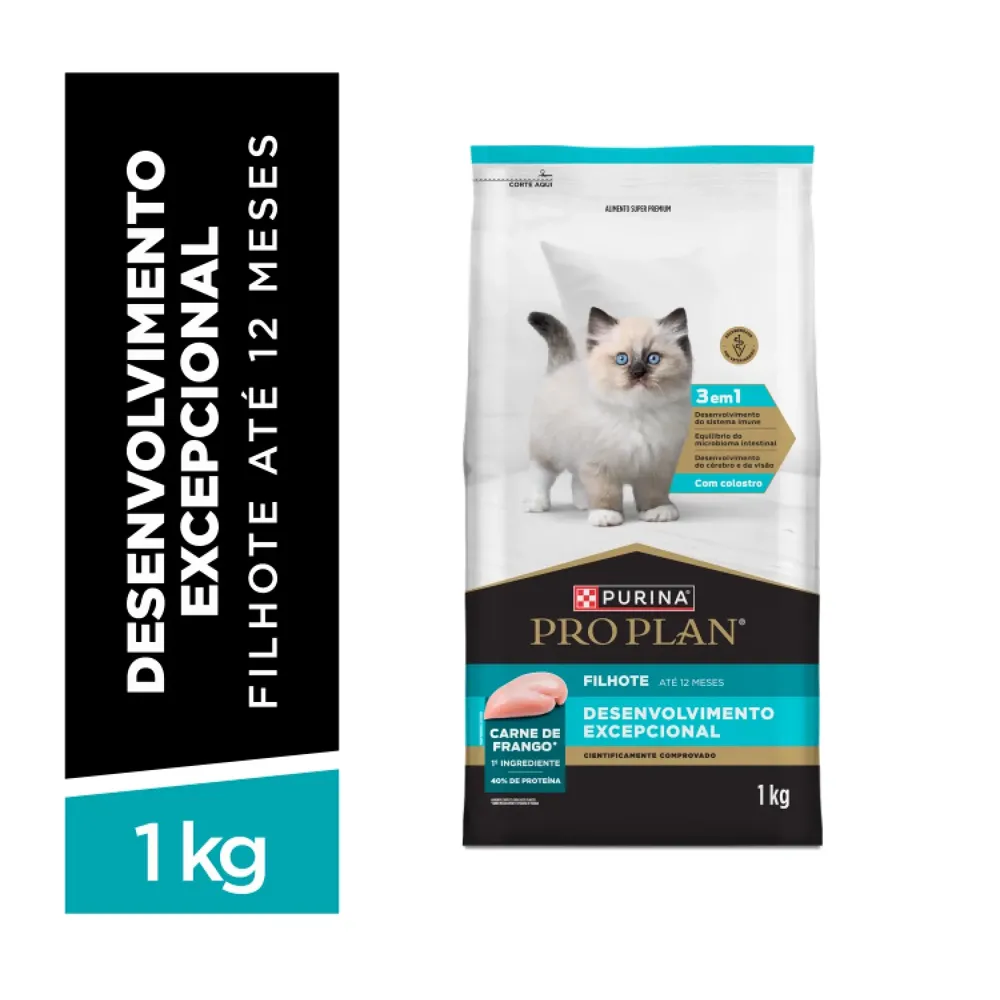 Ração Pro Plan Desenvolvimento Excepcional Gatos Filhotes Frango — foto 3