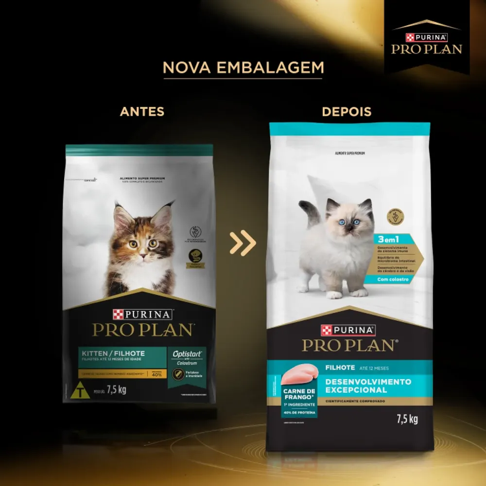 Ração Pro Plan Desenvolvimento Excepcional Gatos Filhotes Frango — foto 4