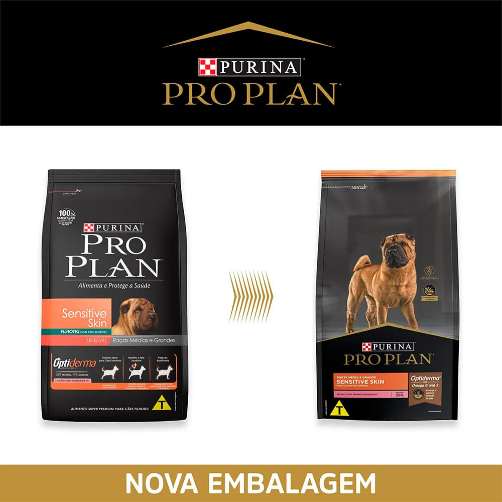 Ração Pro Plan Cães Adultos Médios e Grandes Sensitive Skin Salmão — foto 4