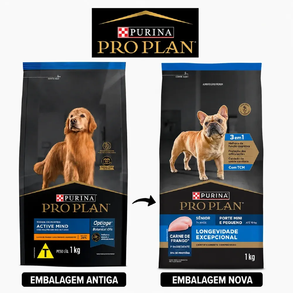 Ração Pro Plan Longevidade Excepcional Cães Sênior 7+ Mini e Pequeno Frango — foto 3