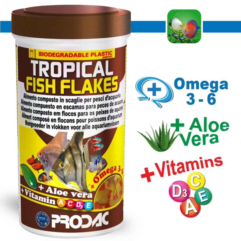 Ração Prodac Tropical Fish Flakes — foto 3