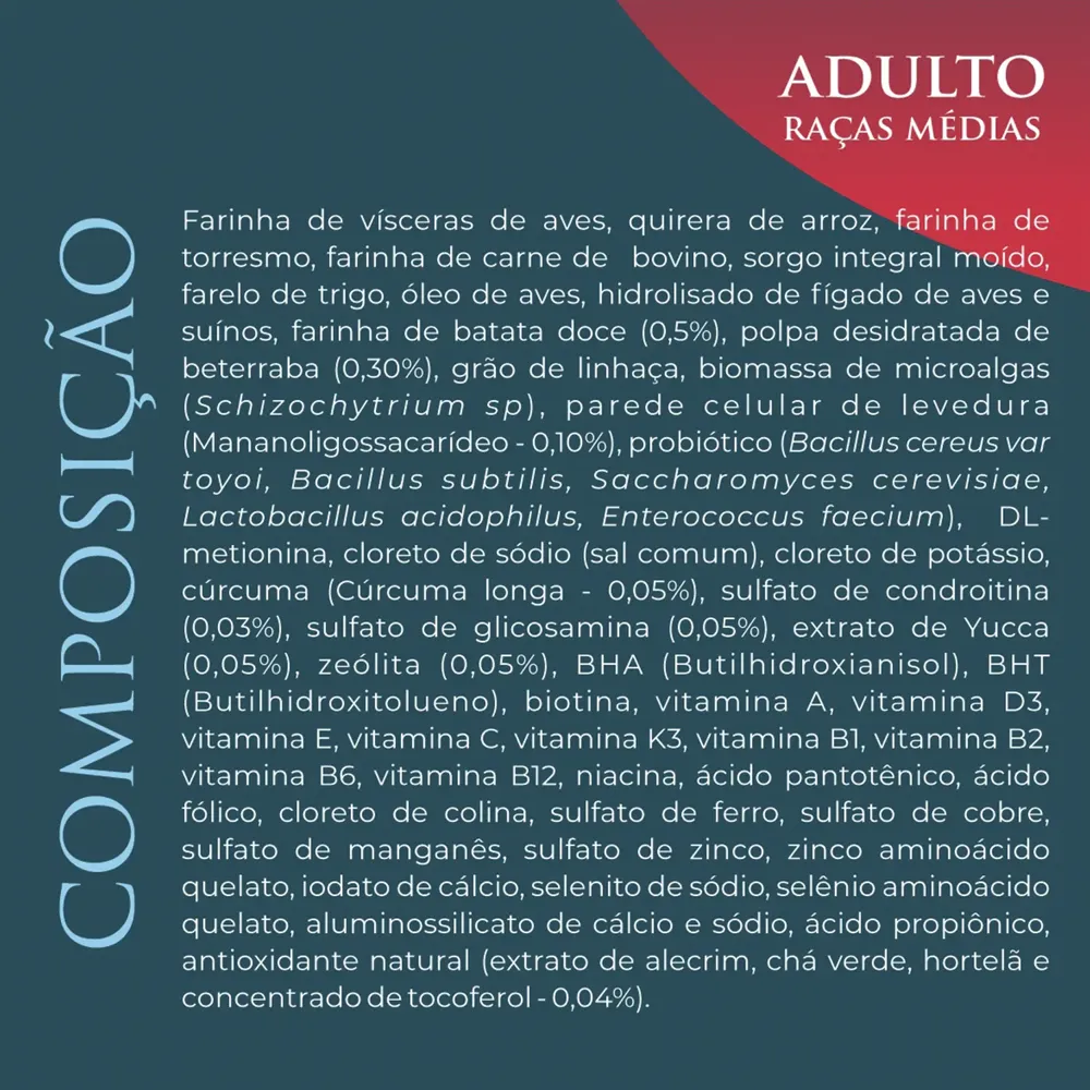 Ração Qualiday Pro Life Cães Adultos Raças Médias e Grandes Frango, Batata Doce e Cúrcuma — foto 5