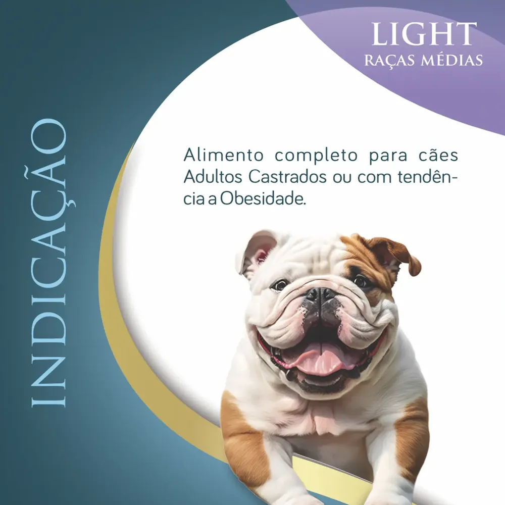 Ração Qualiday Pro Life Light Cães Adultos Raças Médias e Grandes Frango, Batata Doce e Gengibre — foto 4