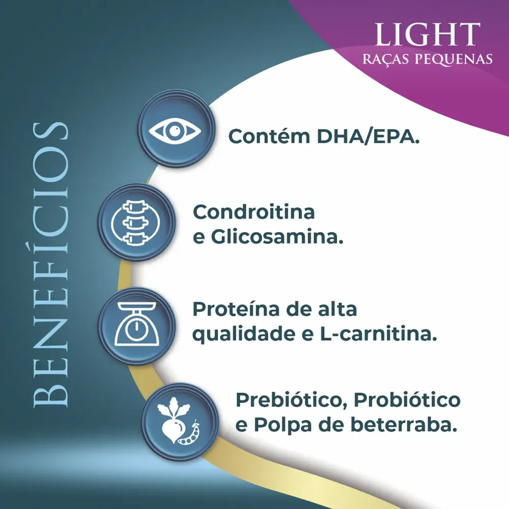 Ração Qualiday Pro Life Light Cães Adultos Raças Pequenas Frango, Batata Doce e Gengibre — foto 3