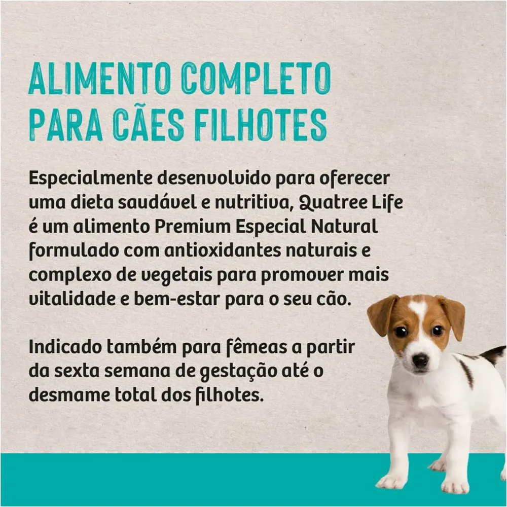 Ração Quatree Cães Life Filhotes Raças Pequenas Frango e Arroz — foto 5