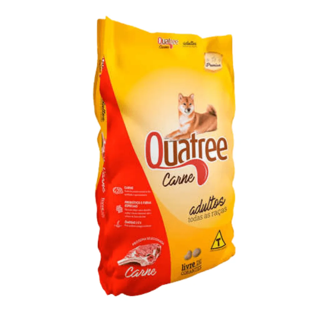 Ração Quatree Carne para Cães Adultos 15 kg
