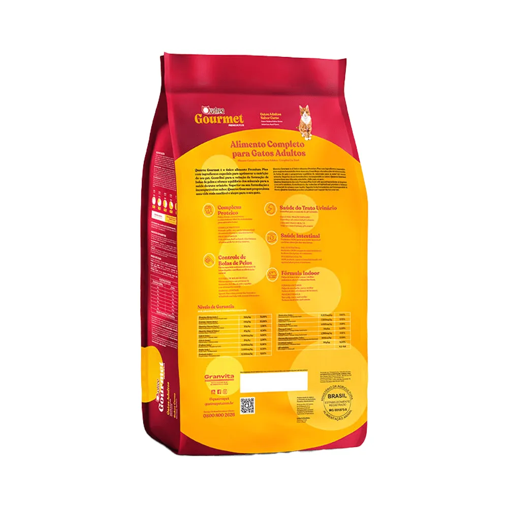 Ração Quatree Gourmet Carne para Gatos Adultos — foto 4