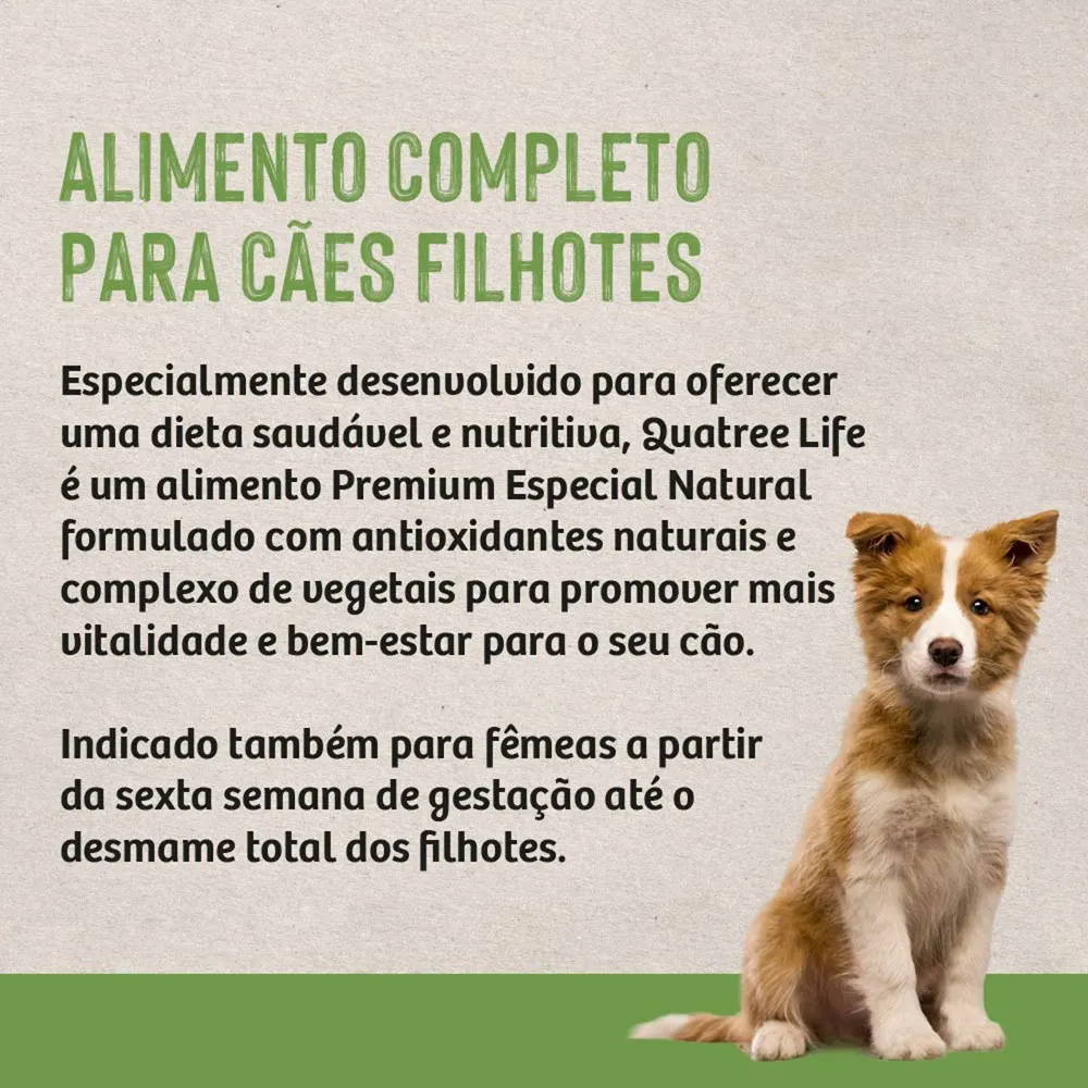 Ração Quatree Life Cães Filhotes Raças Médias e Grandes — foto 5
