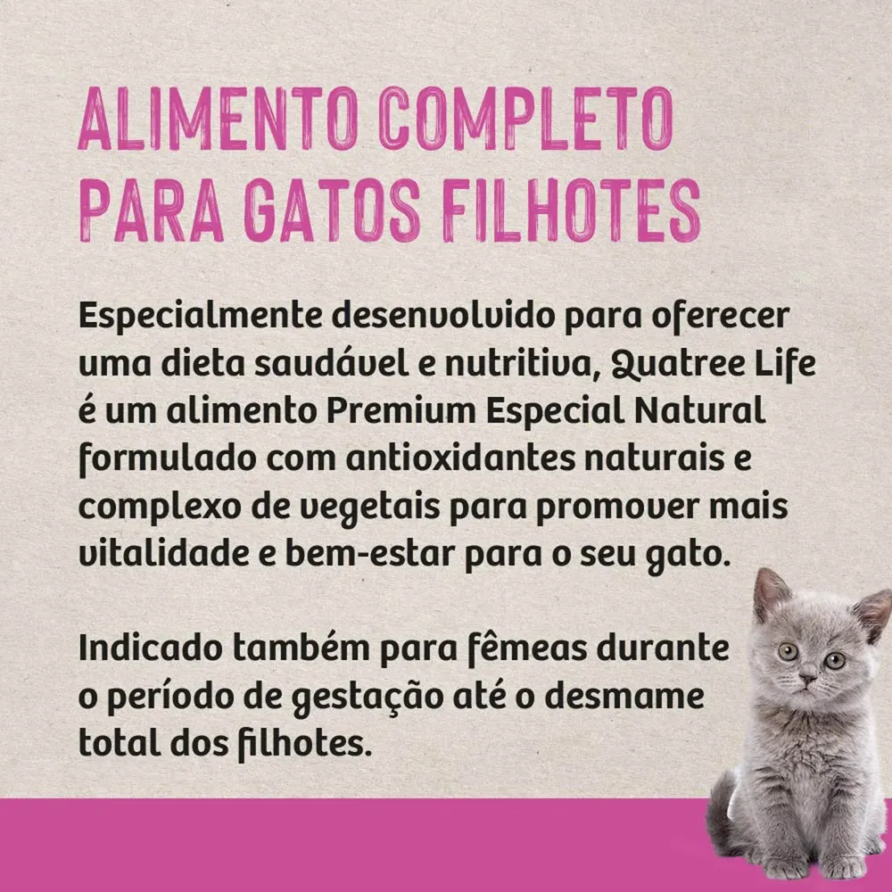 Ração Quatree Life Gatos Filhotes — foto 5
