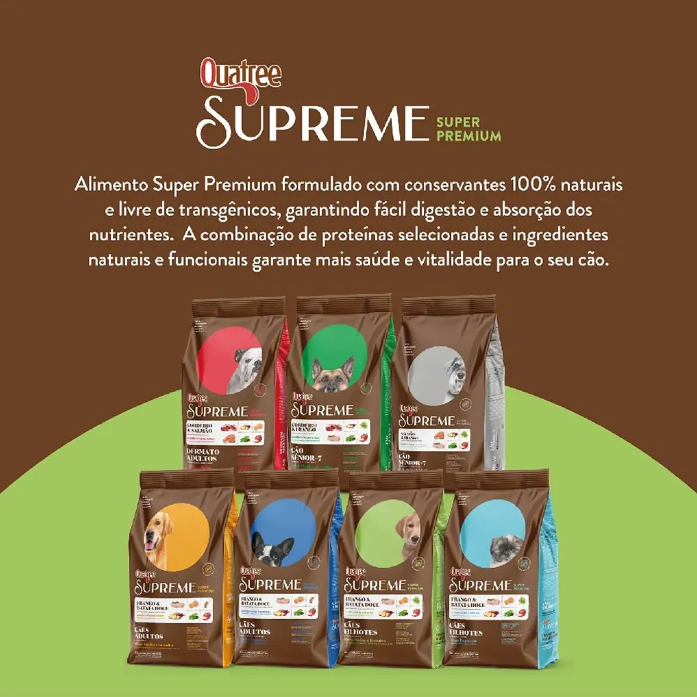 Ração Quatree Supreme Cães Filhotes Raças Médias e Grandes — foto 5