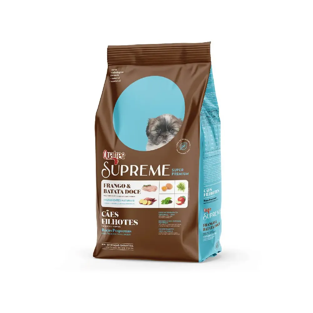 Ração Quatree Supreme Cães Filhotes Raças Pequenas