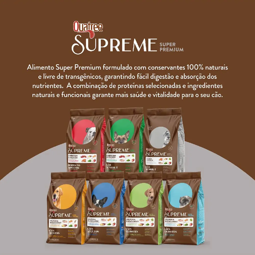 Ração Quatree Supreme Cães Sênior Raças Pequenas — foto 5