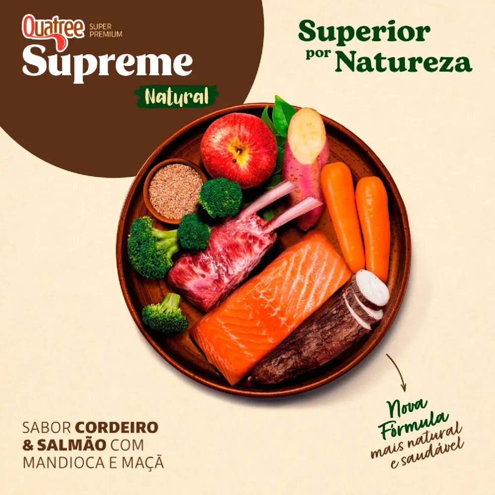Ração Quatree Supreme Dermasense Cães Adultos Raças Médias e Grandes — foto 4