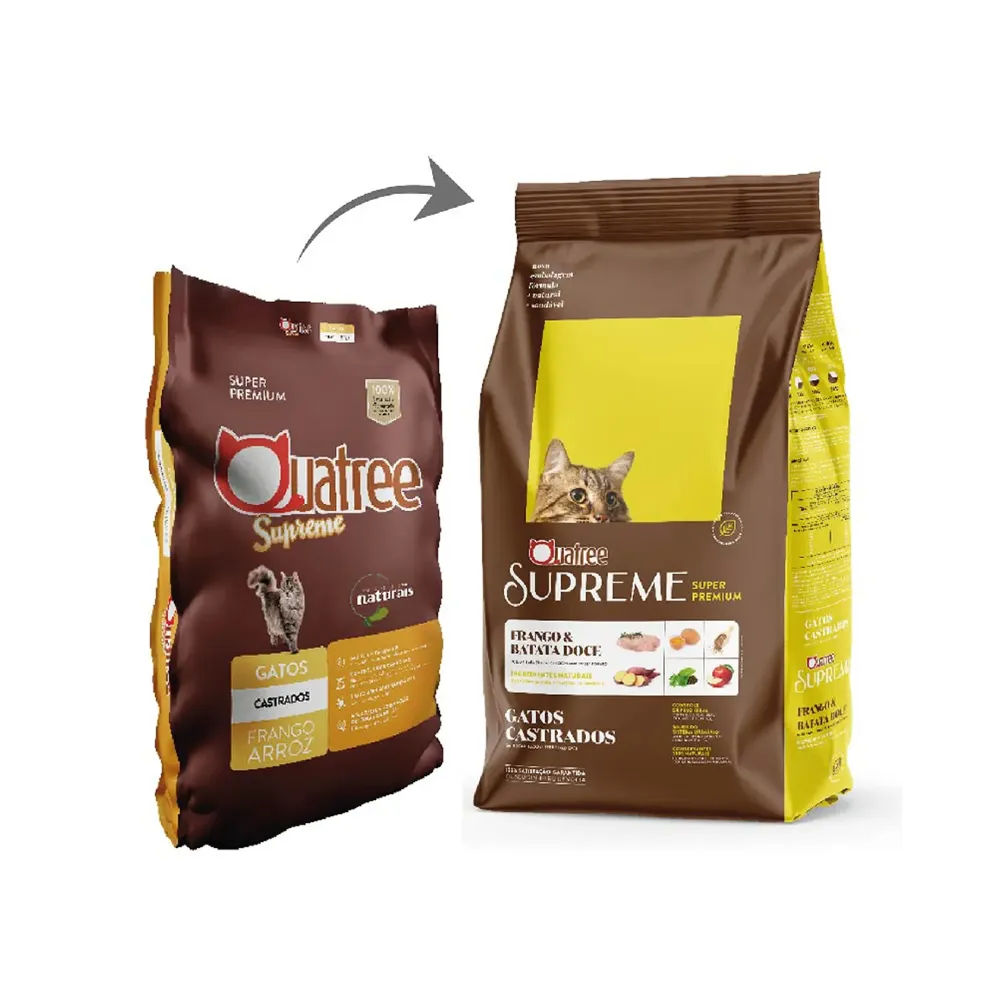 Ração Quatree Supreme Gatos Castrados Frango e Batata-Doce — foto 2