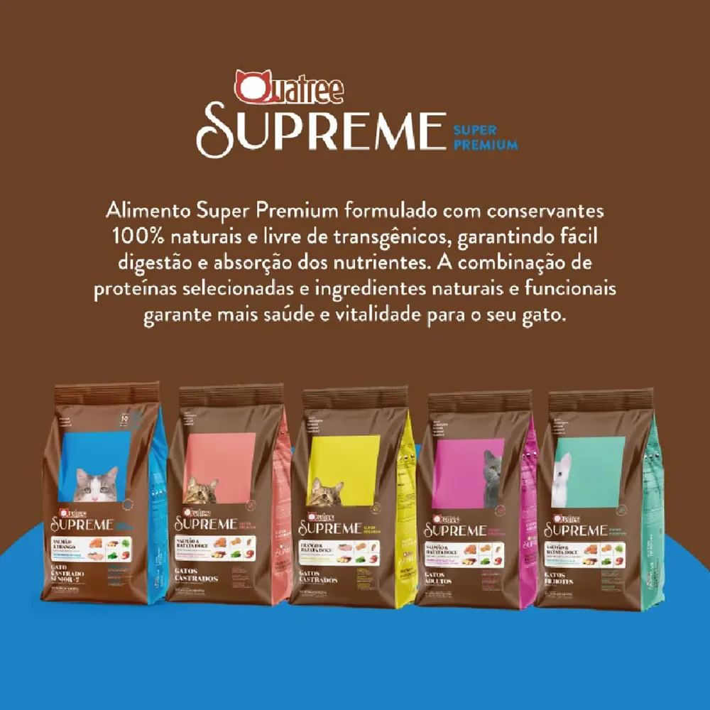 Ração Quatree Supreme Gatos Castrados Sênior — foto 4