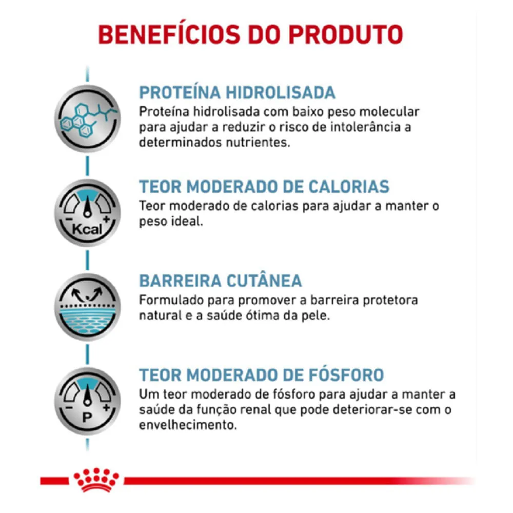 Ração Royal Canin Veterinary Diet Hypoallergenic Moderate Calorie Cães Adultos com Sensibilidades Alimentares — foto 2