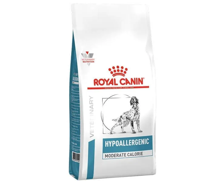 Ração Royal Canin Veterinary Diet Hypoallergenic Moderate Calorie Cães Adultos com Sensibilidades Alimentares — foto 5
